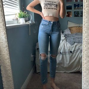 American eagle mom jeans